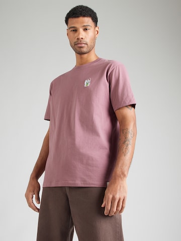 Iriedaily Majica 'Bye Bye' | vijolična barva: sprednja stran