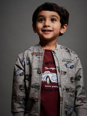 NAME IT - Sudadera con cremallera en gris