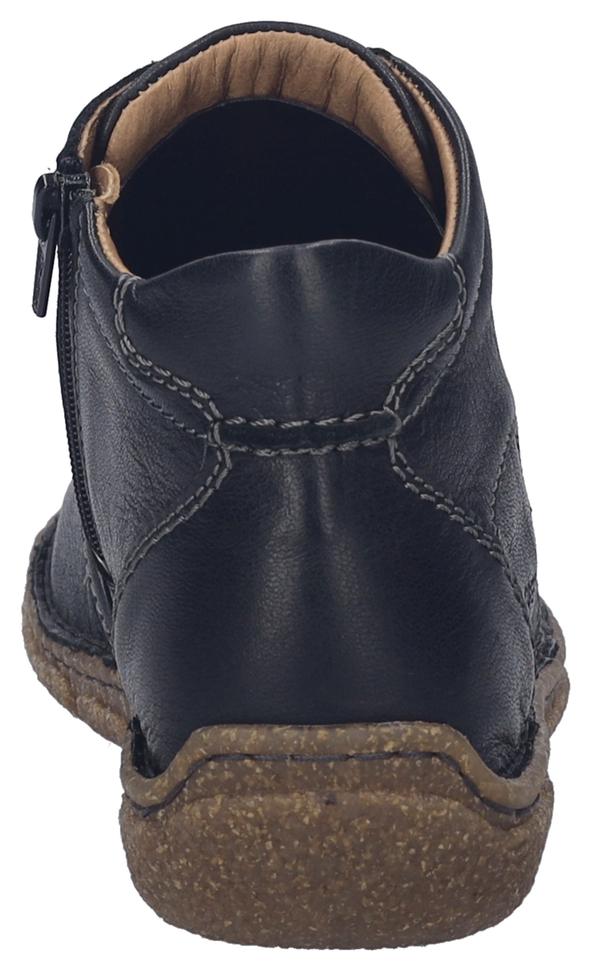 JOSEF SEIBEL Lace-Up Ankle Boots in Black