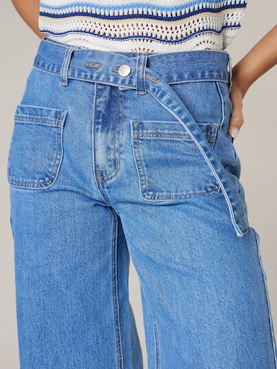Deeluxe Jean 'KAMI ' en bleu denim, Vue avec produit