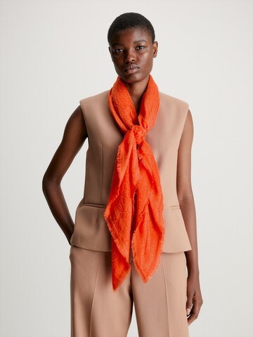 Calvin Klein Rätik, värv oranž: eest vaates