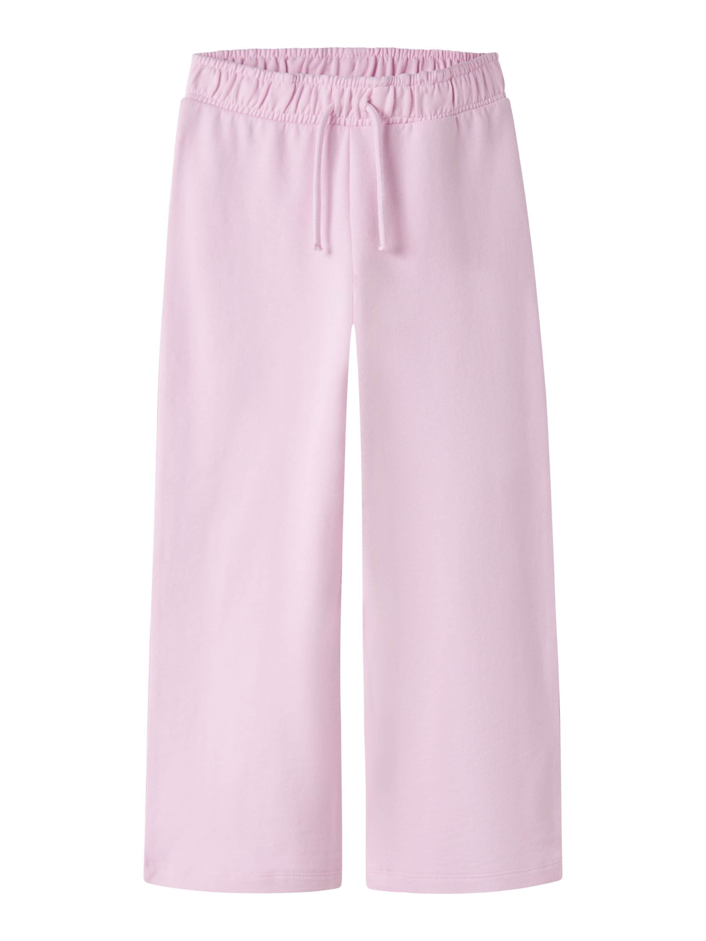NAME IT Wide Leg Bukser i pink: forside