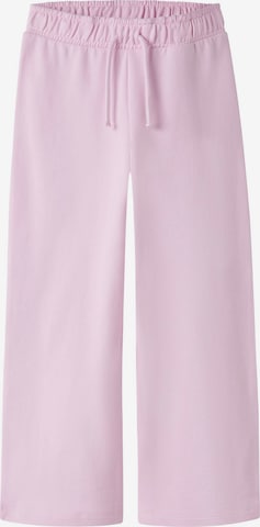 NAME IT Wide Leg Bukser i pink: forside