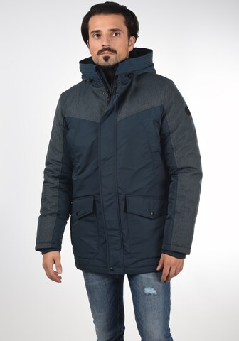 !Solid Winterparka in Blauw: voorkant