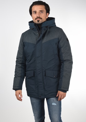 !Solid Winter Parka in Blue: front