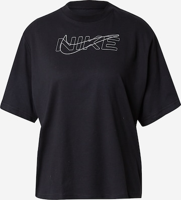 NIKE - Camiseta funcional en negro: frente
