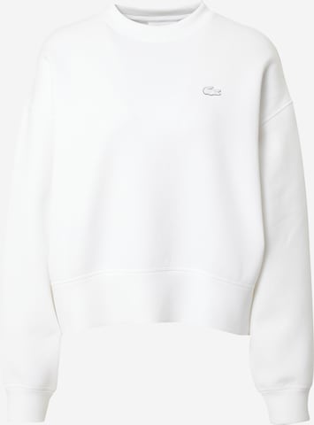 Sweat-shirt LACOSTE en blanc : devant