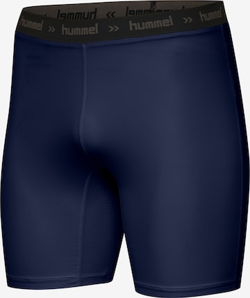 Hummel Skinny Workout Pants in Blue