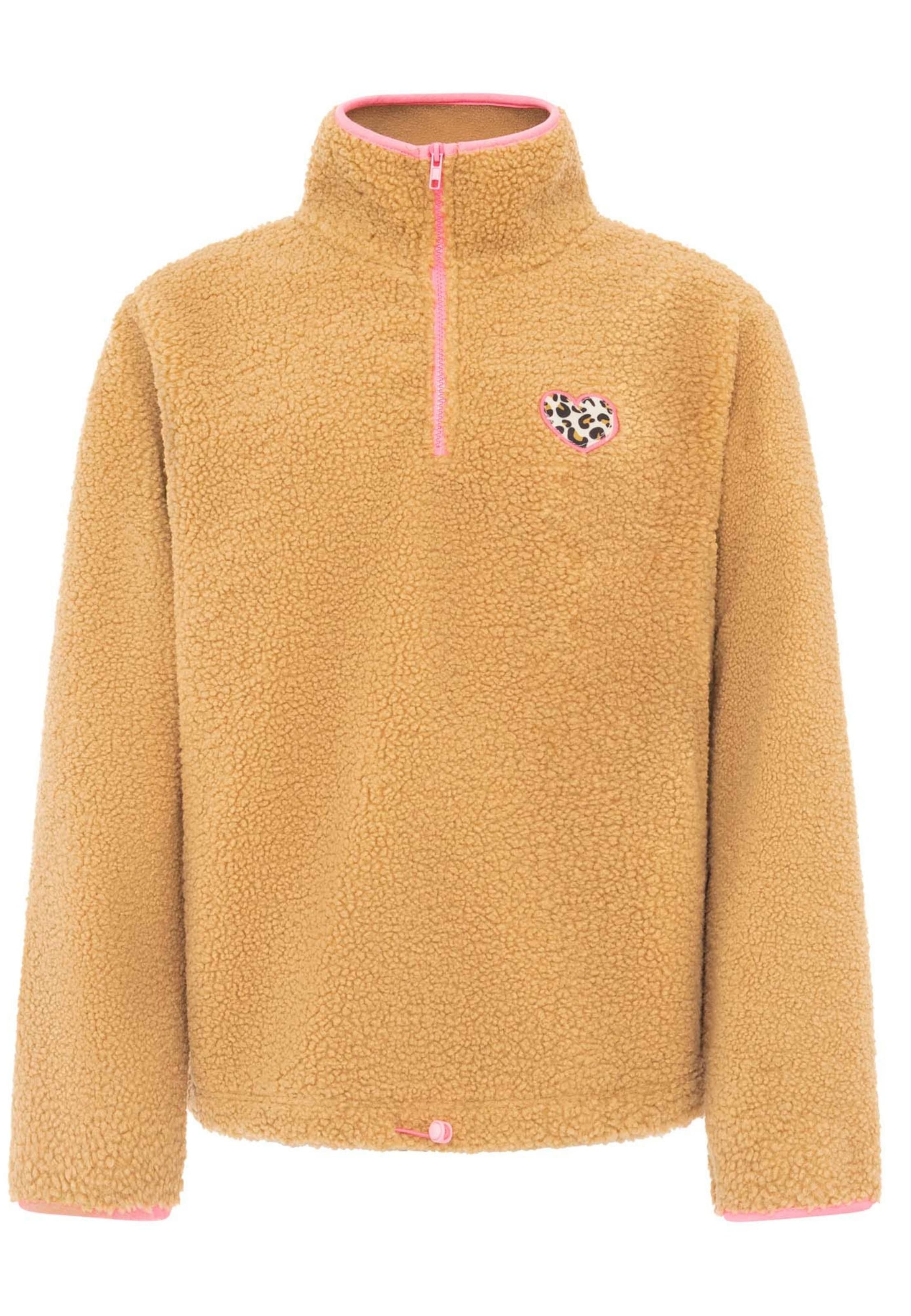 Zwillingsherz Sweatshirt in Beige: front