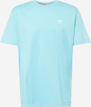ADIDAS ORIGINALS Shirt 'Pride Rm Graphic' in Blue: front
