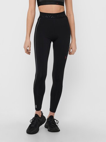 ONLY PLAY Skinny Sportbroek in Zwart: voorkant