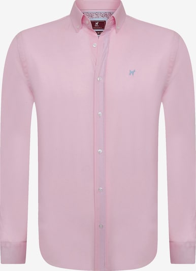 Williot Chemise en gris / rose / blanc, Vue avec produit