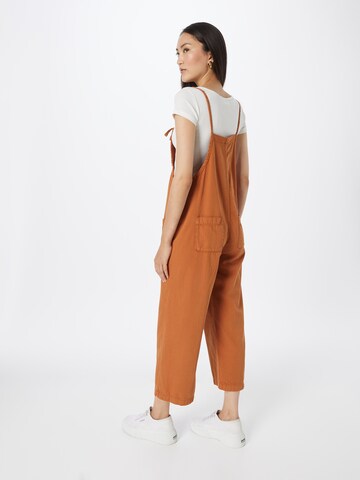 Monki Loose fit Dungaree jeans in Brown