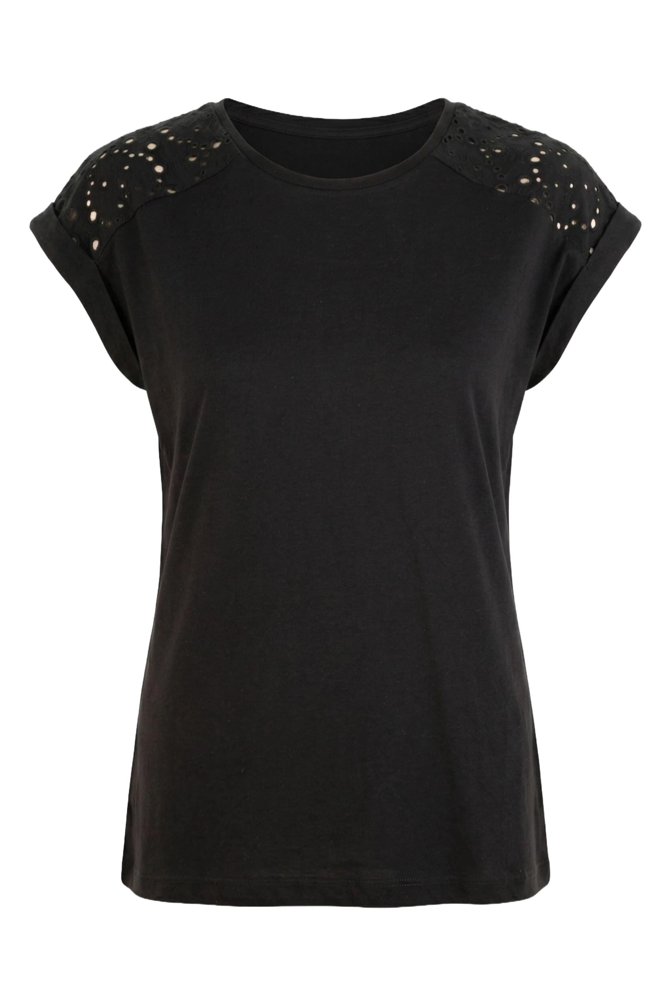T-shirt Alexa Dash en noir : devant