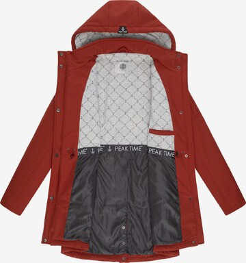 Peak Time Raincoat in Red