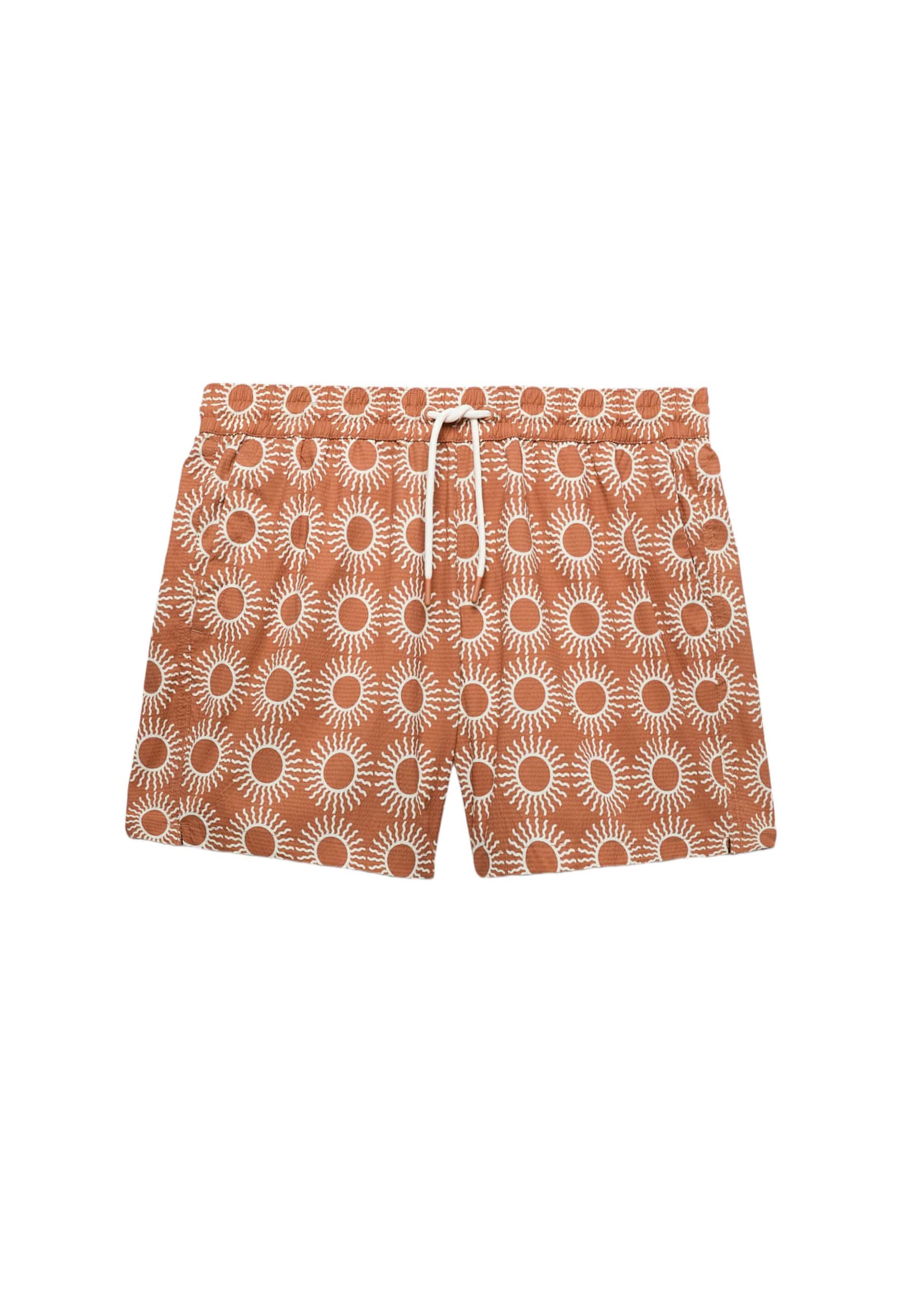 Shorts de bain Marks & Spencer en beige : devant