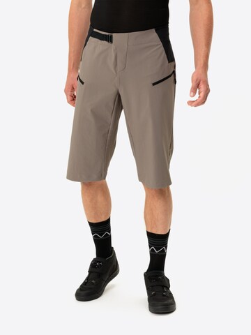 VAUDE Regular Workout Pants 'Moab Pro' in Beige: front
