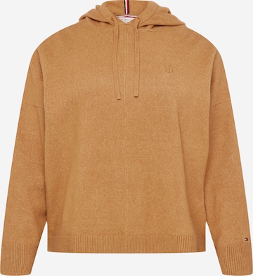 Tommy Hilfiger Curve Pullover in Beige: front