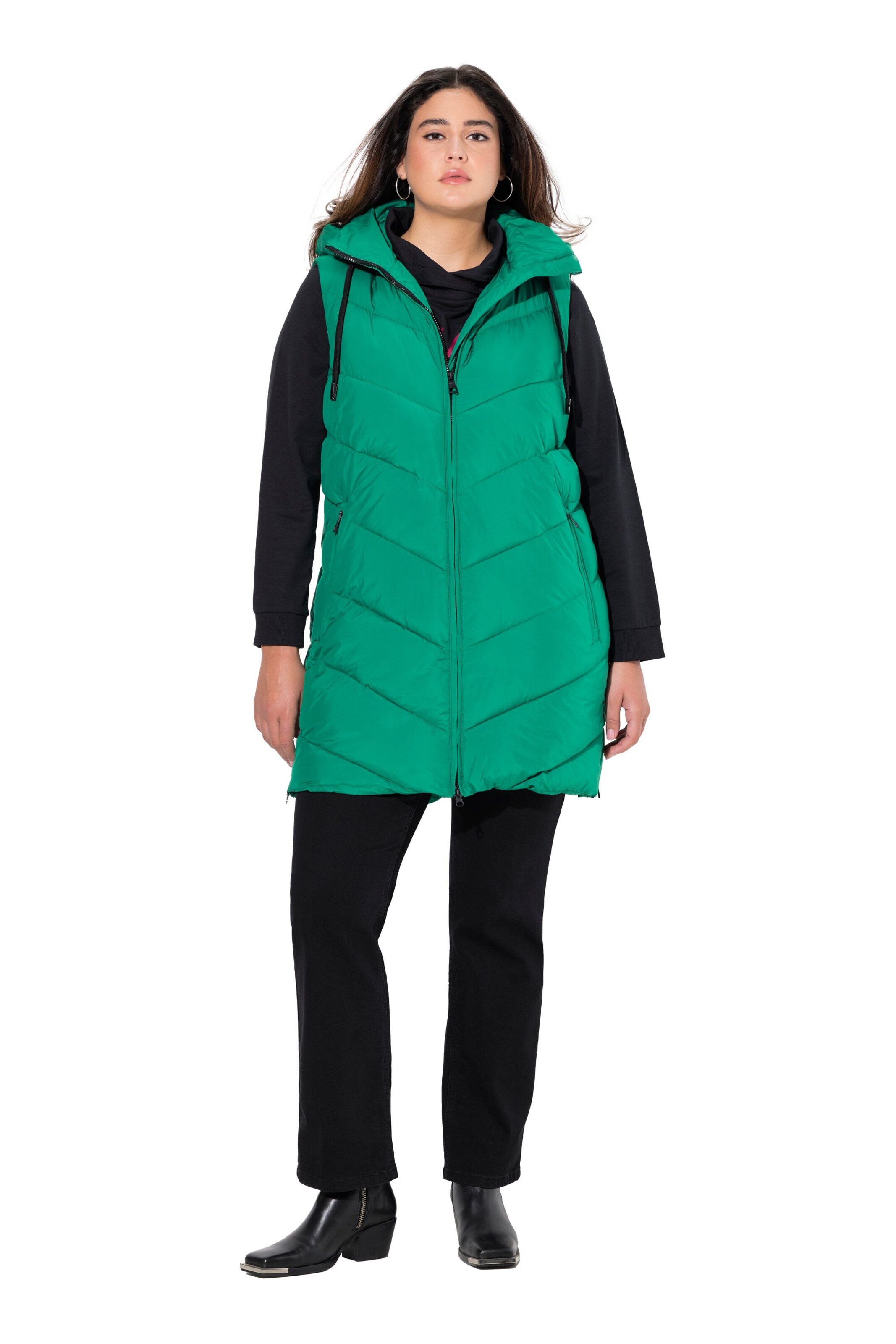 Ulla Popken Vest in Green