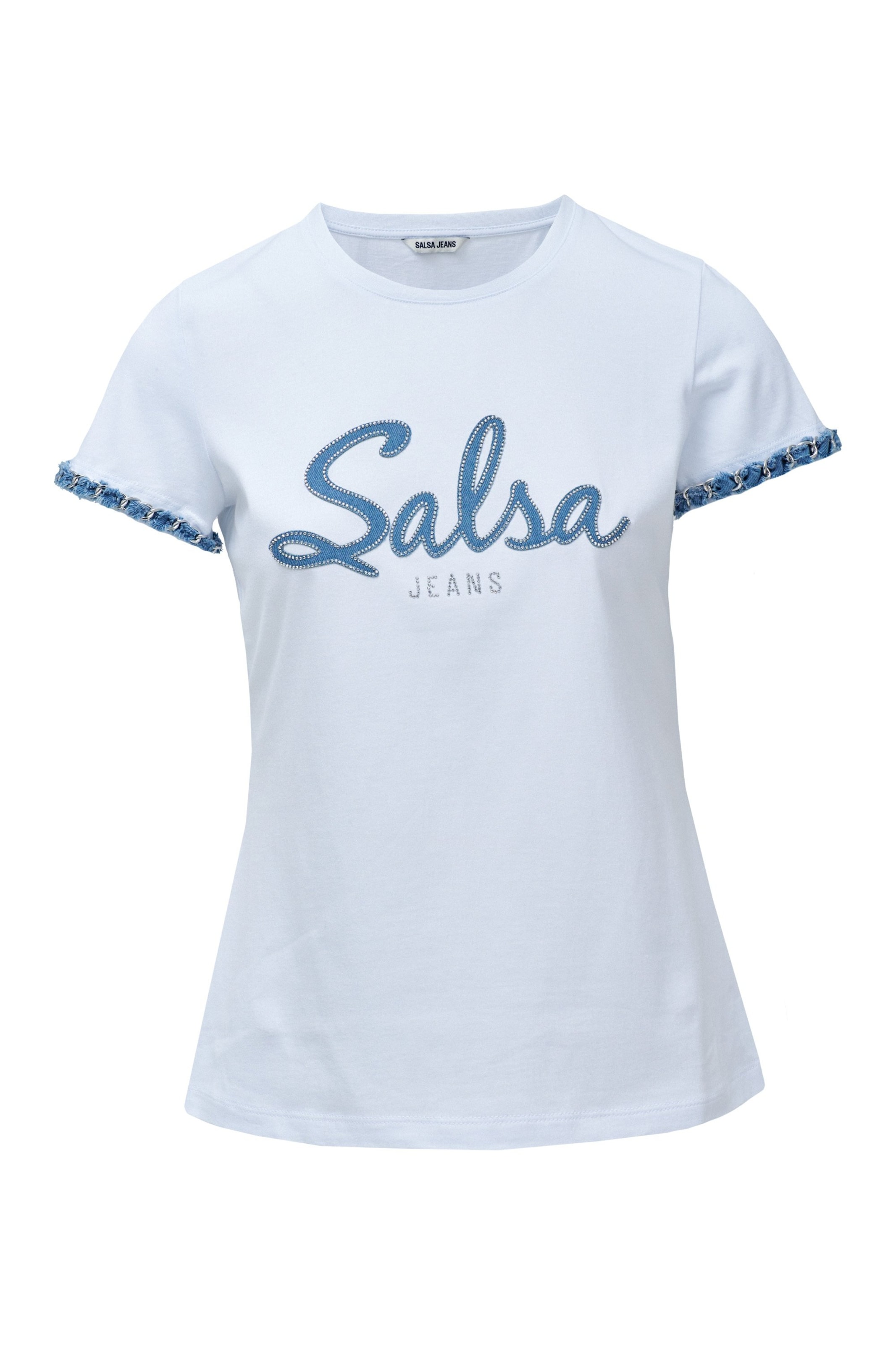 Salsa Jeans Shirt in XXL in de kleur Wit, Productweergave