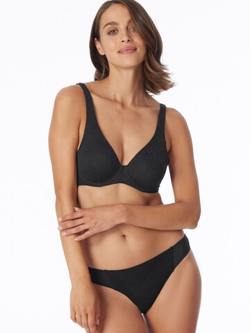 SCHIESSER Slip ' Air blickdichte Spitze ' in Black