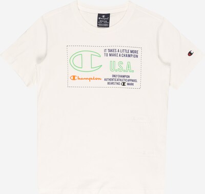Tricou Champion Authentic Athletic Apparel pe albastru închis / verde deschis / portocaliu / alb, Vizualizare produs