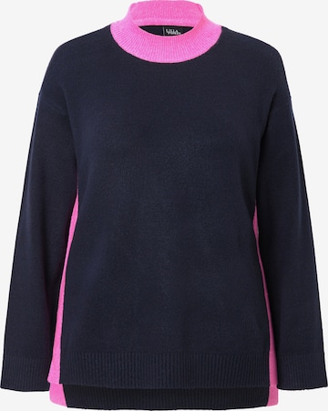 Ulla Popken Trui in Blauw: voorkant