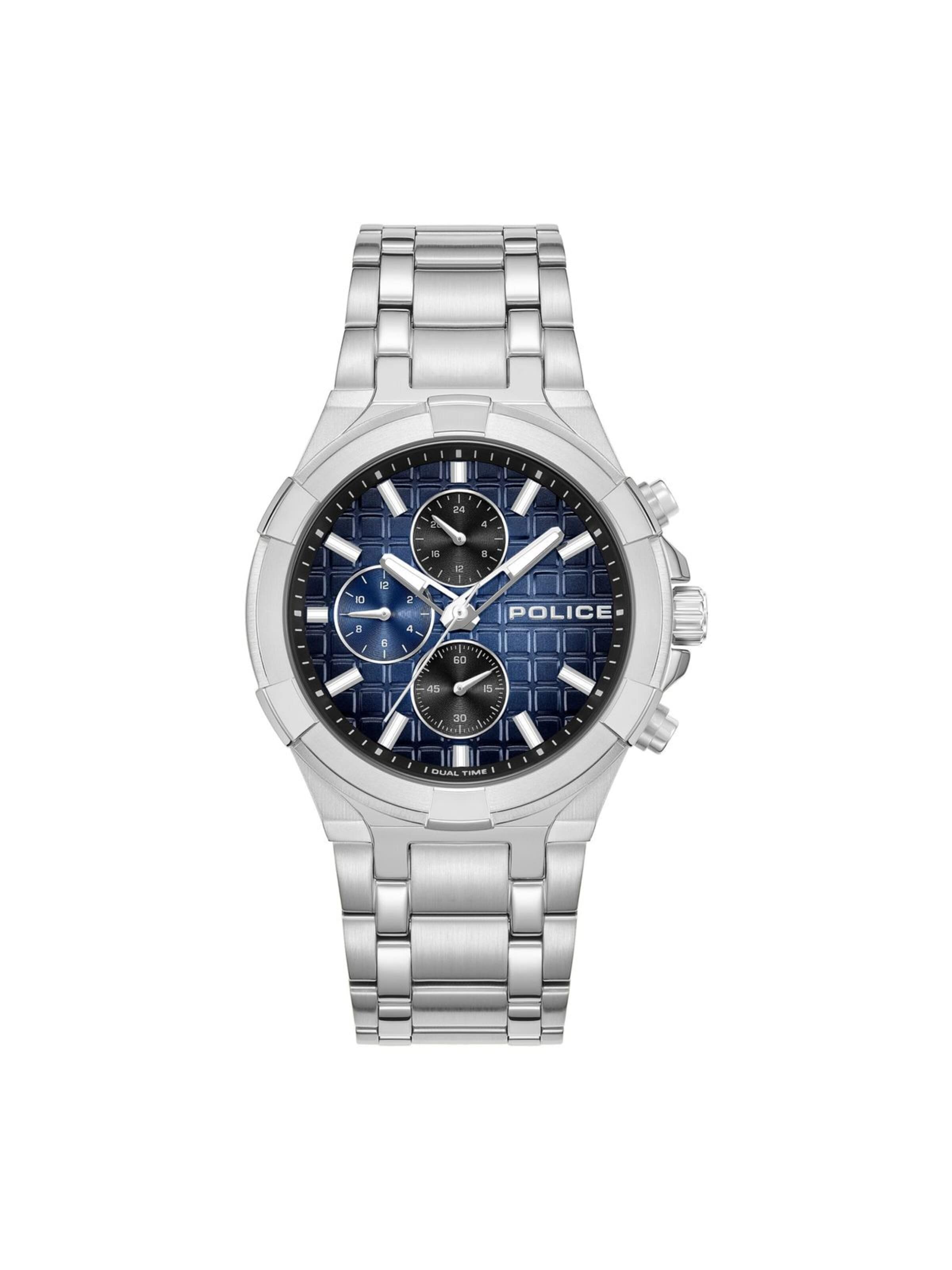 POLICE Analoog horloge in Zilver: voorkant
