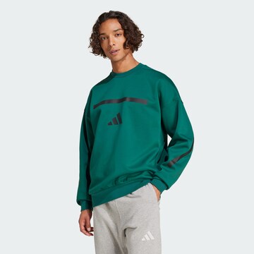 Sweat de sport 'Z.N.E.' ADIDAS SPORTSWEAR en vert : devant