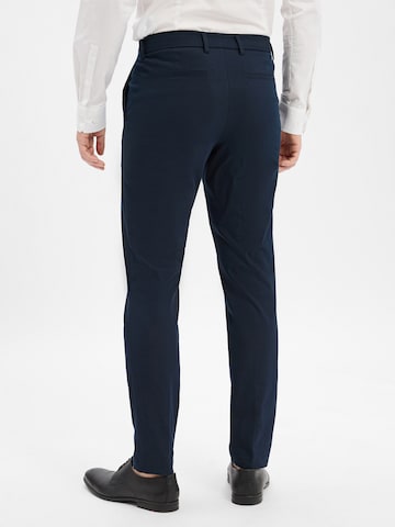 Coupe slim Pantalon à plis 'Kaiton' BOSS en bleu
