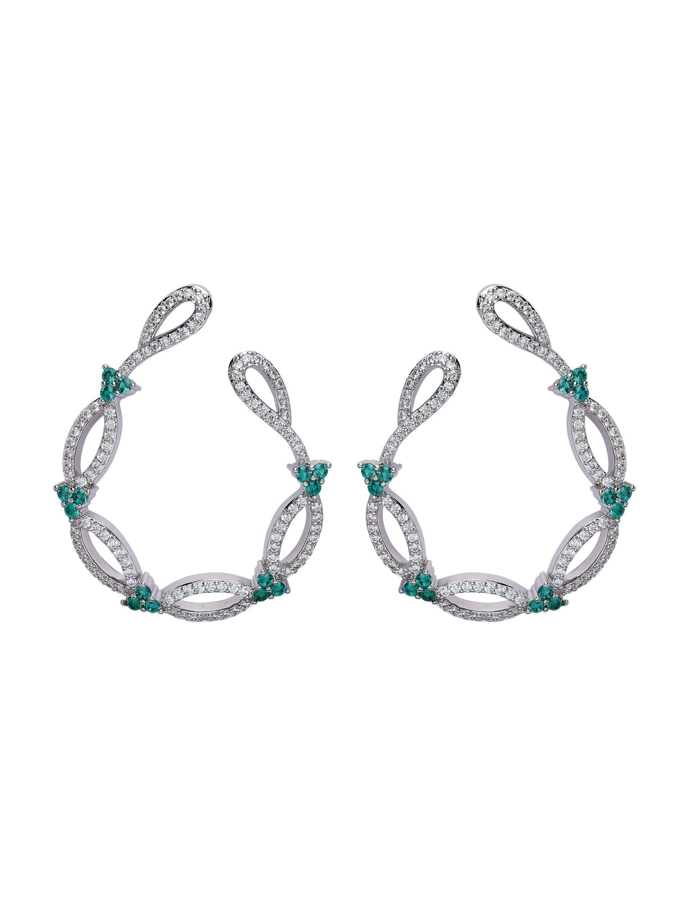 AVANT-GARDE PARIS Ohrringe 'Milena'‌‌‌‌ in Silber: Vorderseite