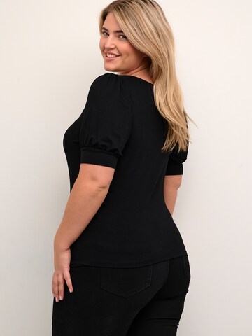 KAFFE CURVE Shirt 'Sissy' in Zwart