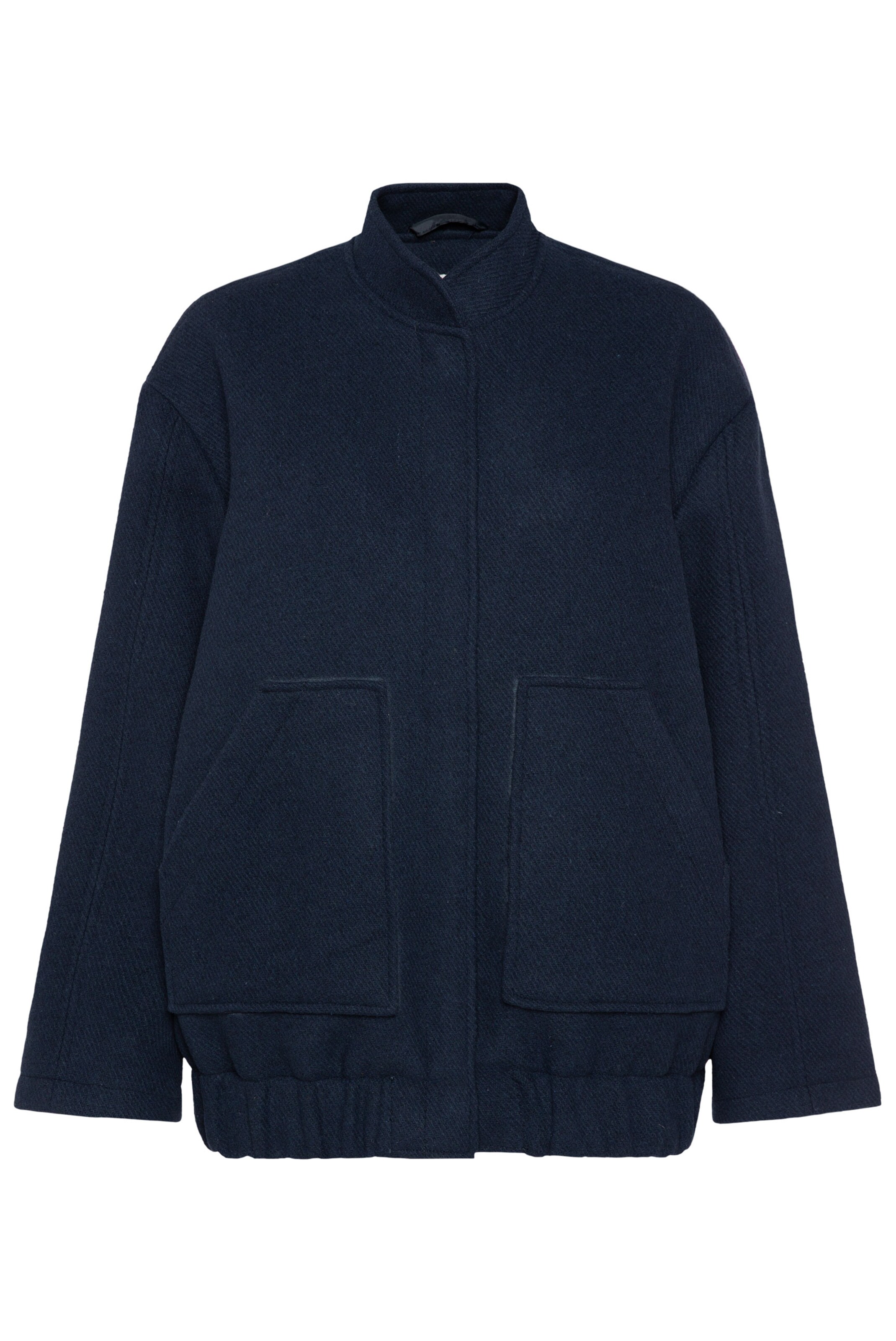SENSES.THE LABEL Between-Season Jacket in Blue: front