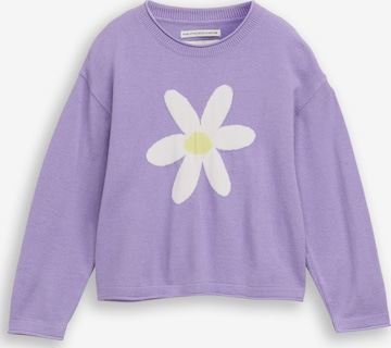 TOM TAILOR Sweter w kolorze fioletowy: przód