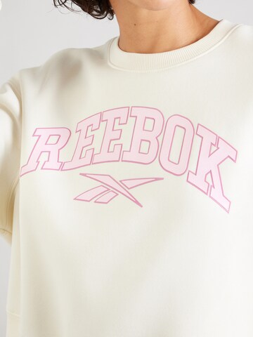 Reebok - Sudadera 'PEARL VARSITY' en blanco