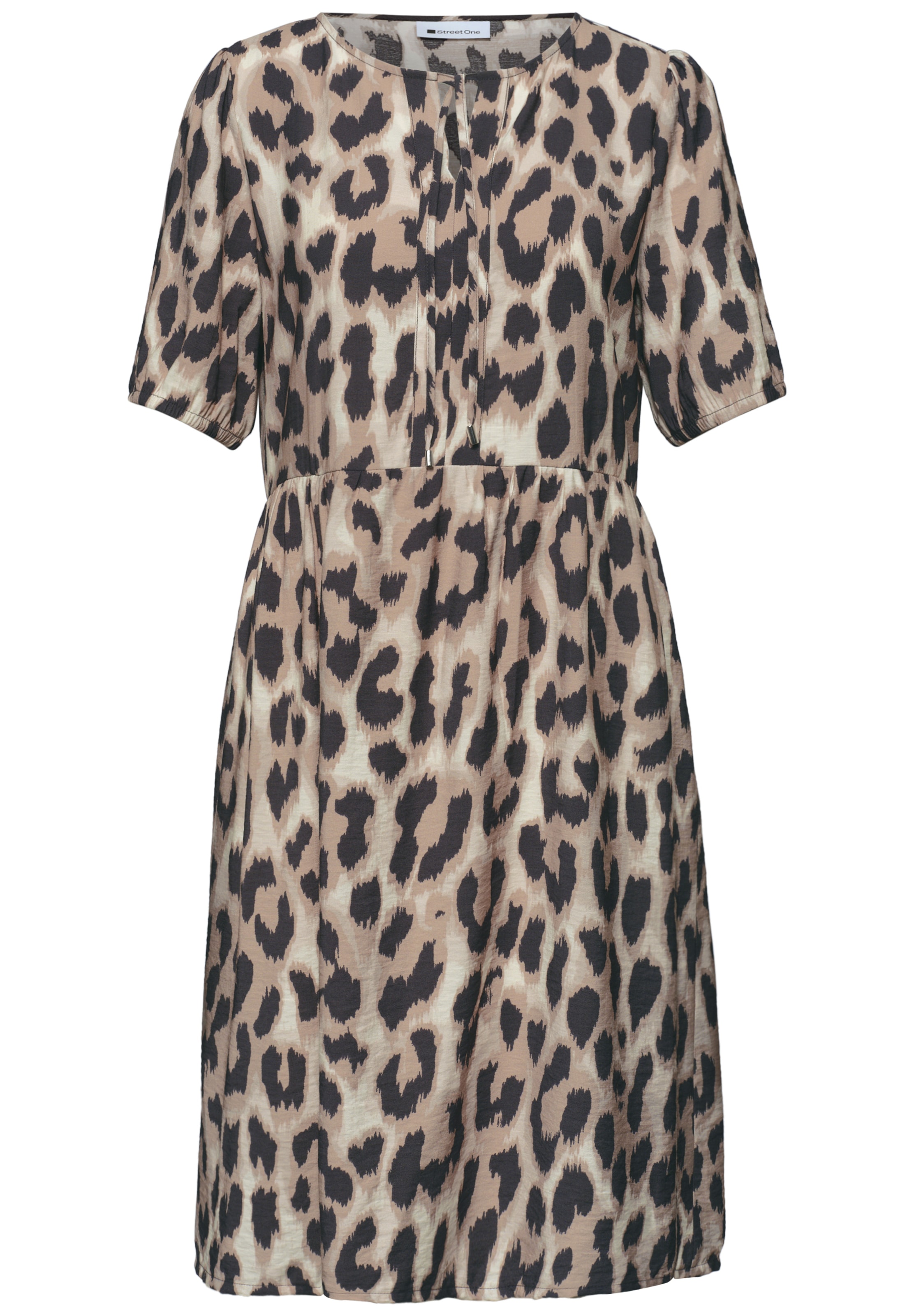 STREET ONE Kleid in Beige: Vorderseite