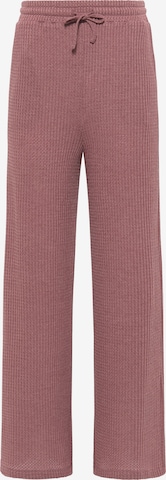 IZIA Wide leg Broek in Roze: voorkant