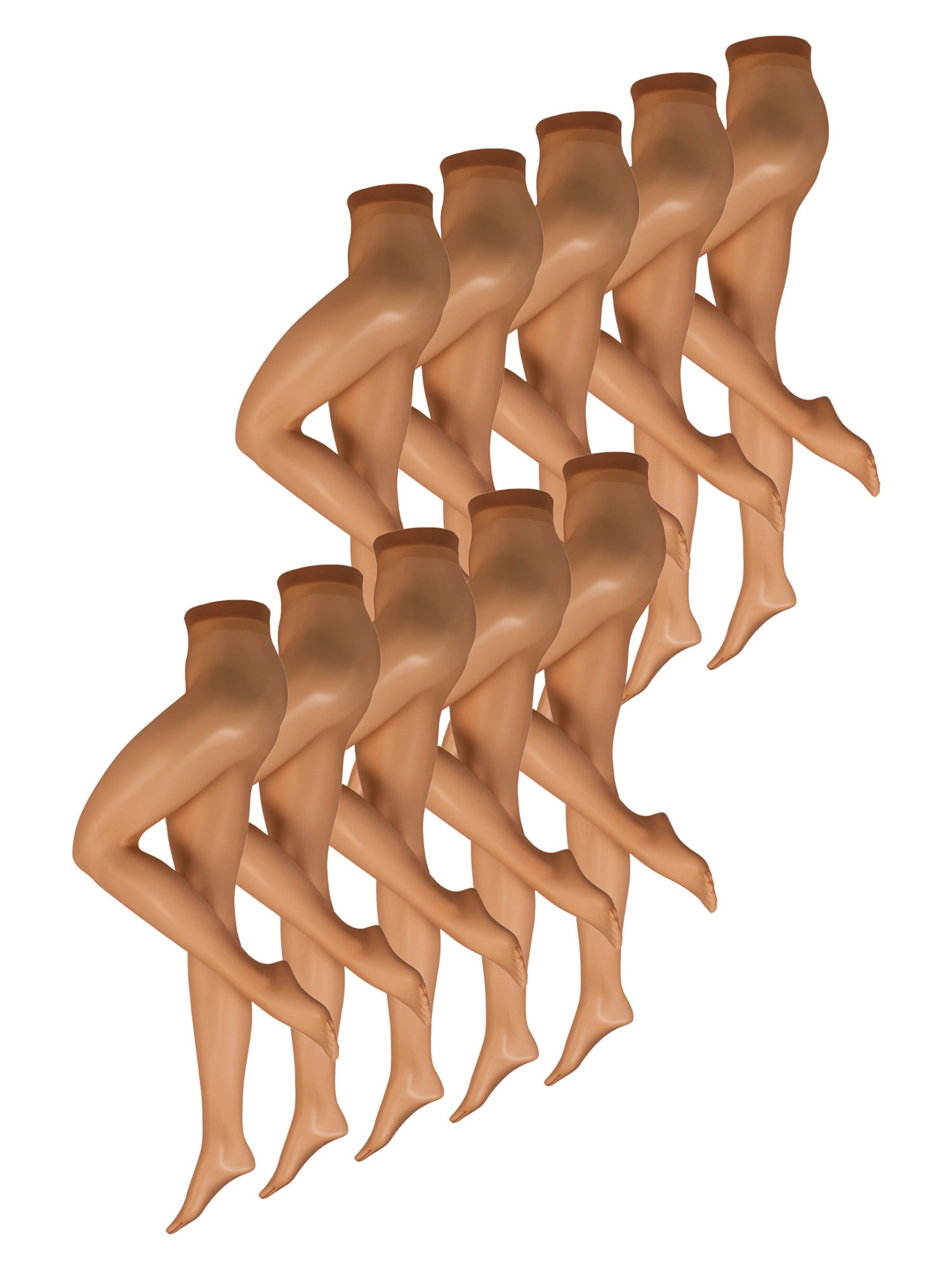 Nur Die Fine tights ' Transparent 15 DEN ' in Bronze: front