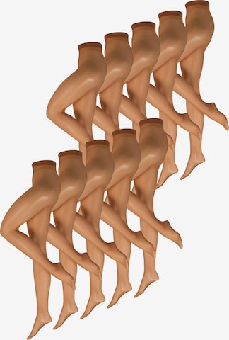 Collants ' Transparent 15 DEN ' Nur Die en bronze : devant