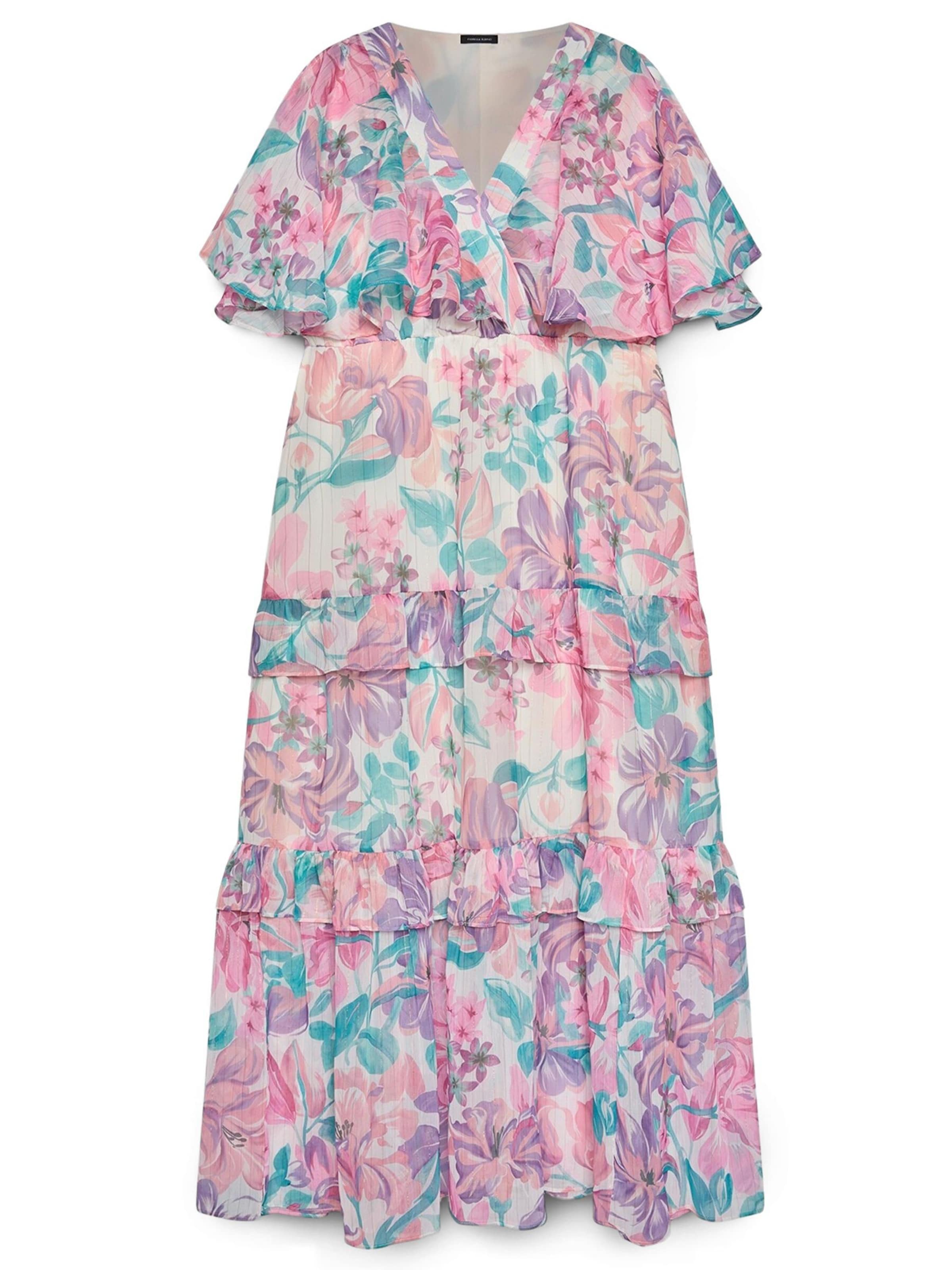 Fiorella Rubino Jurk in Roze: voorkant