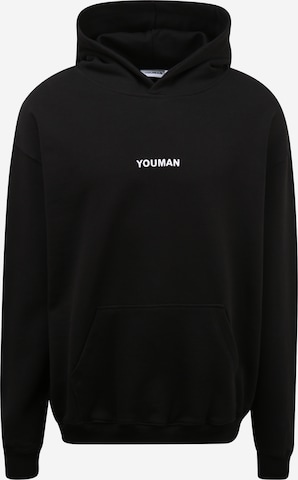 Youman Свитшот 'Joe Oversize' в Черный: спереди