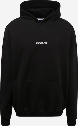 Youman Sweatshirt 'Joe' in Black / White, Item view