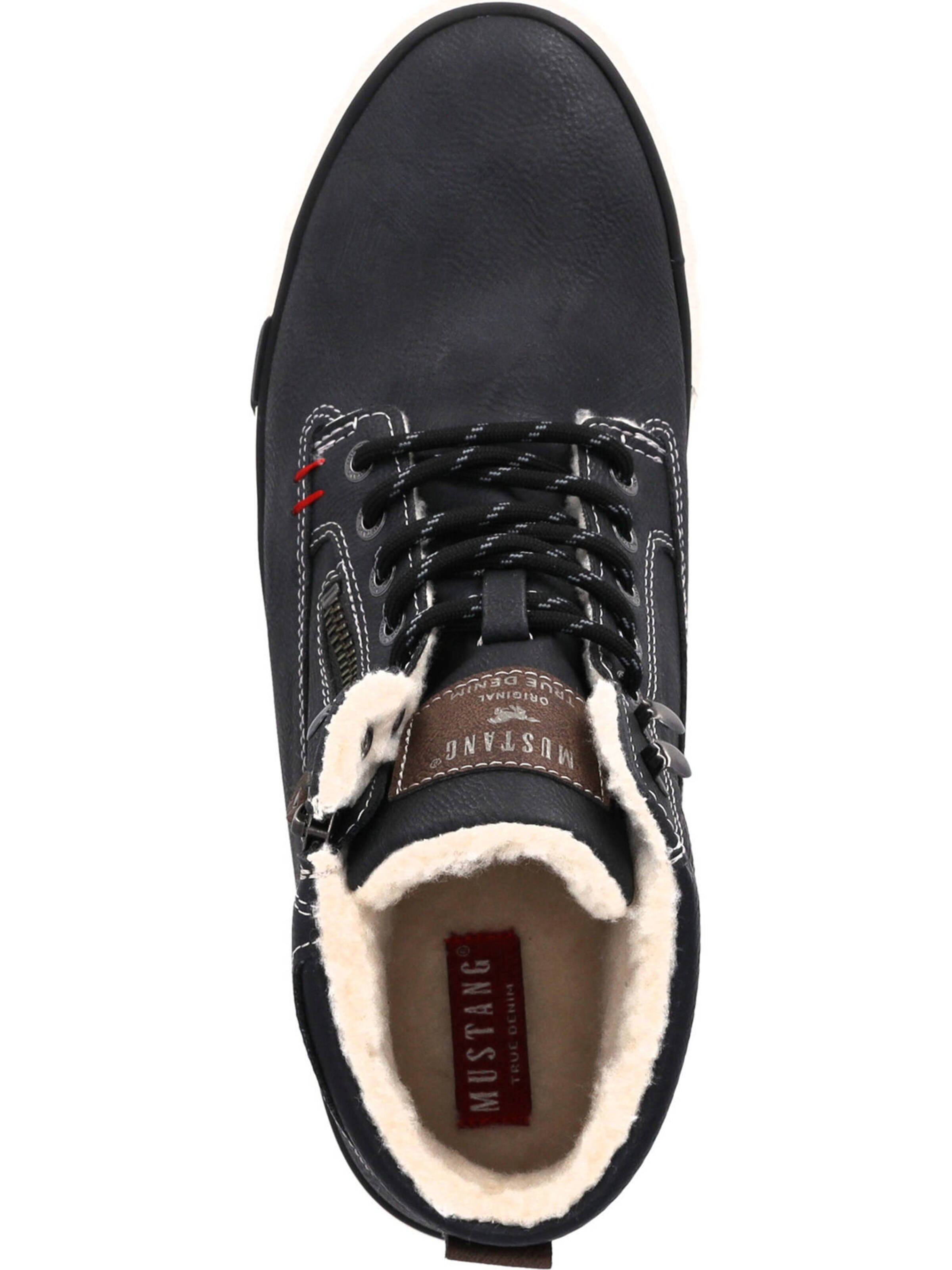 MUSTANG Schnürboots in Schwarz