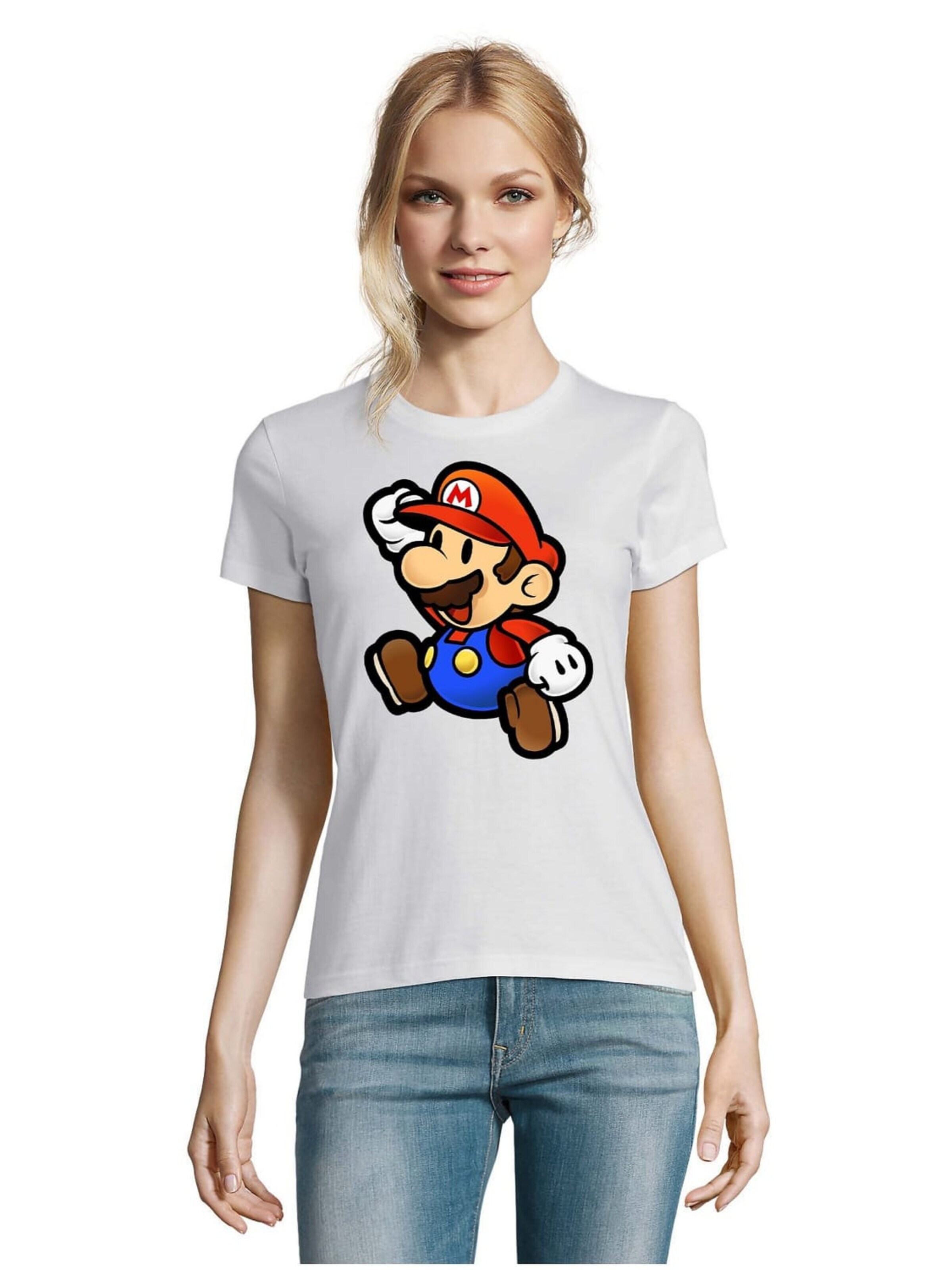 Blondie & Brownie Shirt 'Mario'‌‌‌‌‌‌‌‌‌ in Weiß: Vorderseite