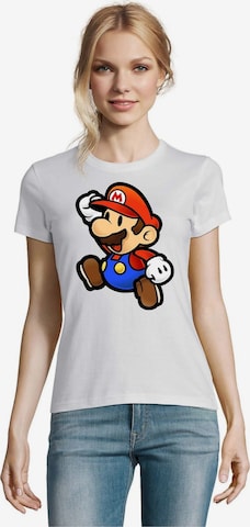 Blondie & Brownie Shirt 'Mario' in White: front