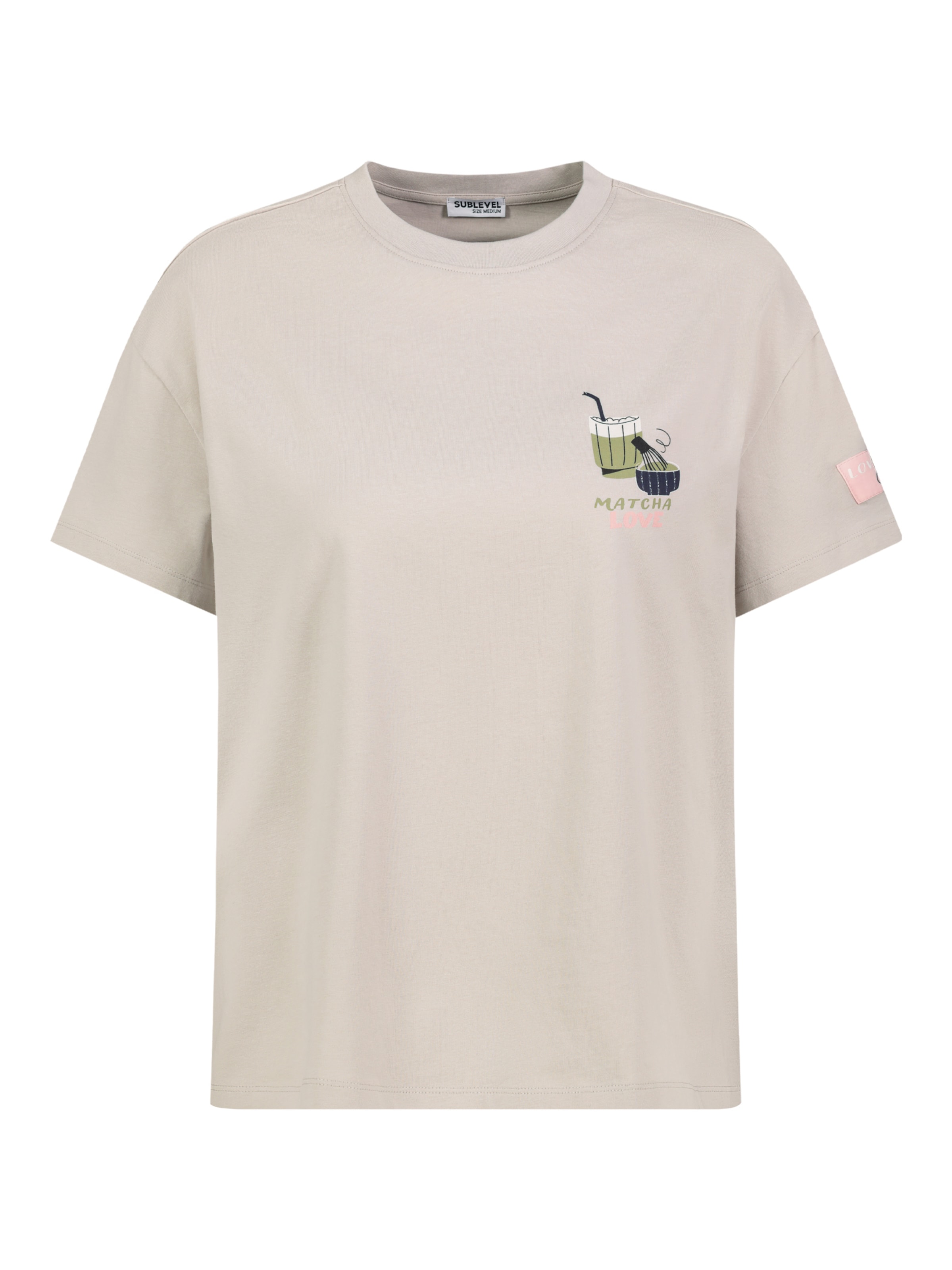 Sublevel T-Shirt in Beige: Vorderseite