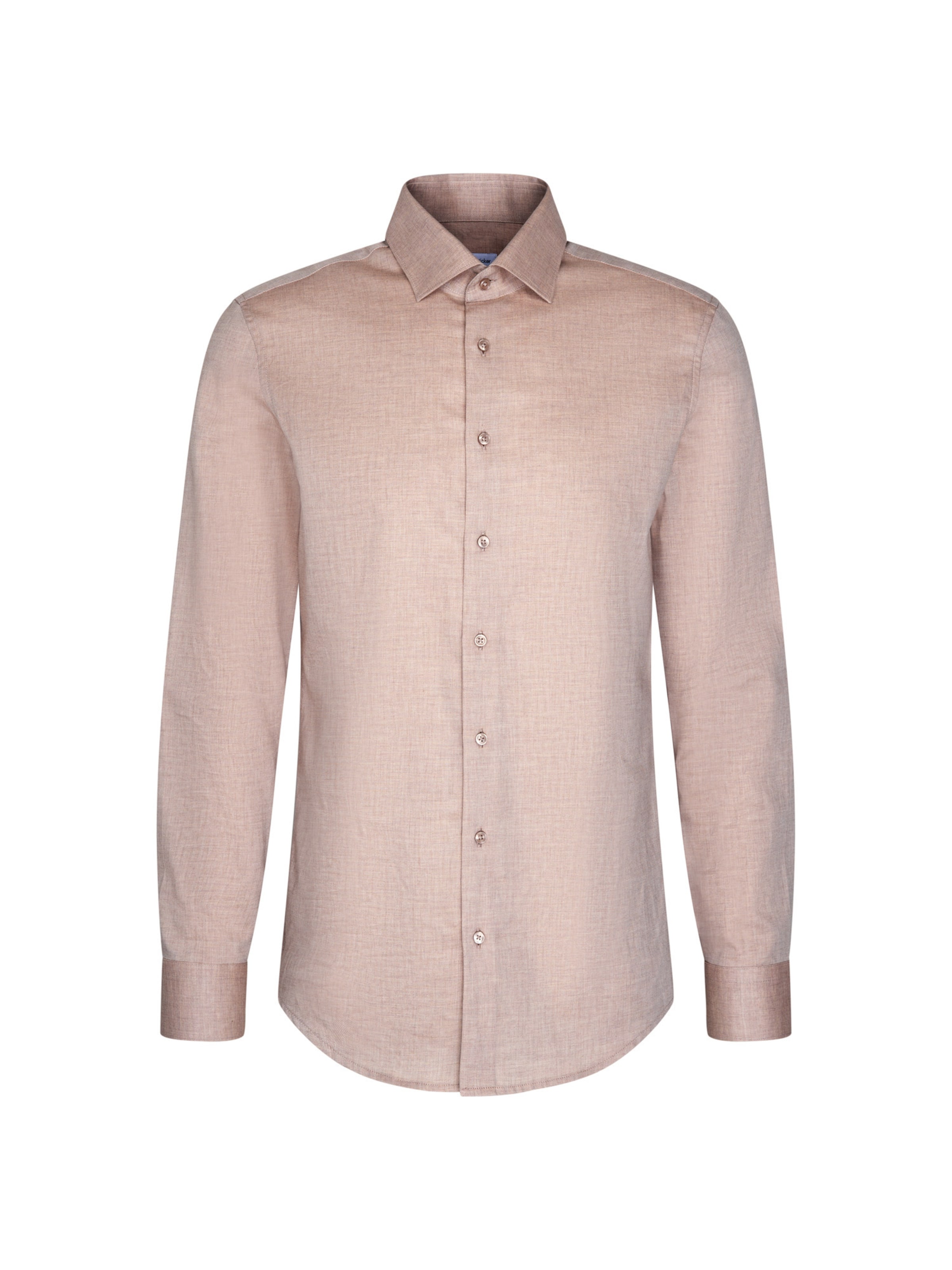SEIDENSTICKER Slim fit Business Shirt in Beige: front