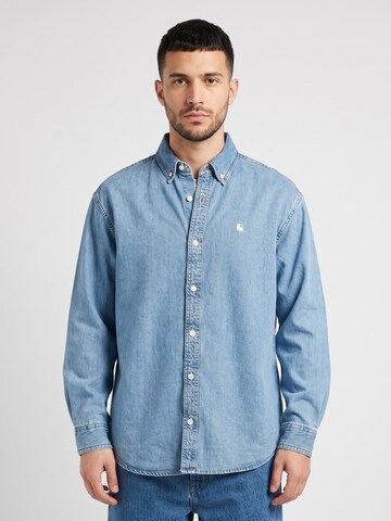 Carhartt WIP Comfort Fit Skjorte 'L/S Lucas Shirt' i blå