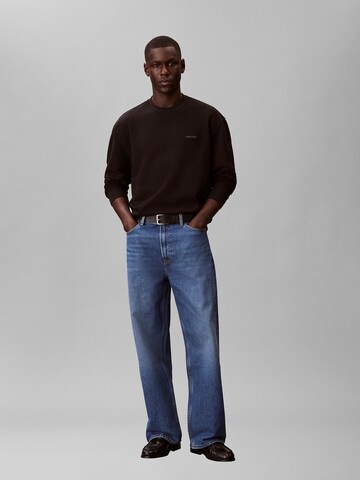 Calvin Klein Jeans Sweatshirt 'Terry' in Zwart