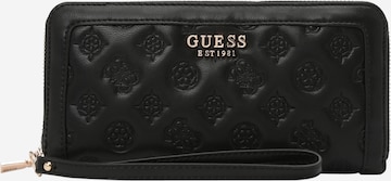 GUESS Wallet 'ABEY' in Black: front